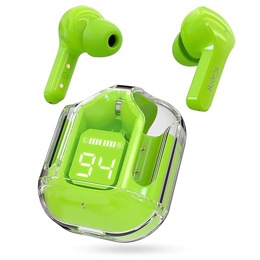 INBEAT™ Crystal Portable LED Display Professional Clear Sound Wireless Earbuds